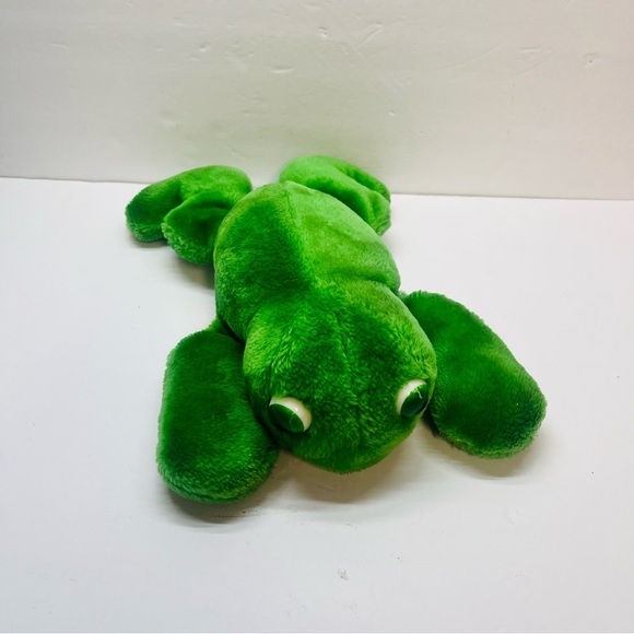 vintage green frog 80s croaking frog made in korea 11 inch - Picture 2 of 13